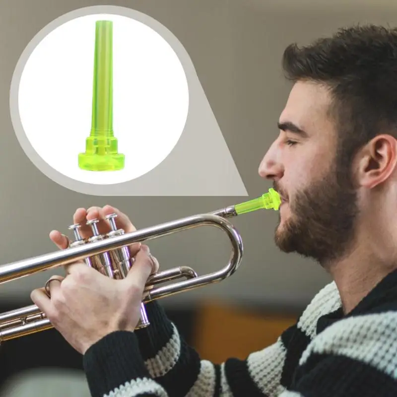 

ABS Trumpet Mouthpiece Meg 3C Size Labor-saving for Bach Beginner Musical Trumpet Accessories for Trombone Horn Saxophone