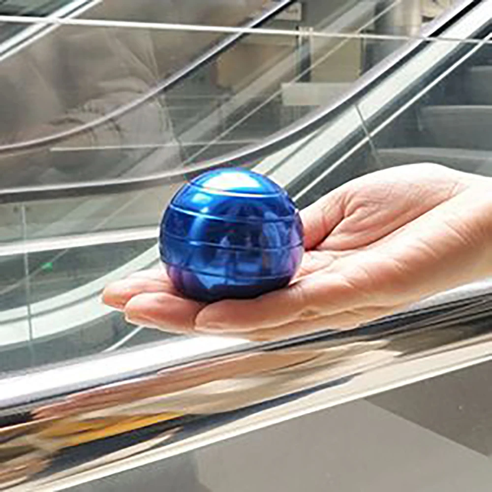 Desktop Decompression Rotating Spherical Gyroscope Kinetic Ball