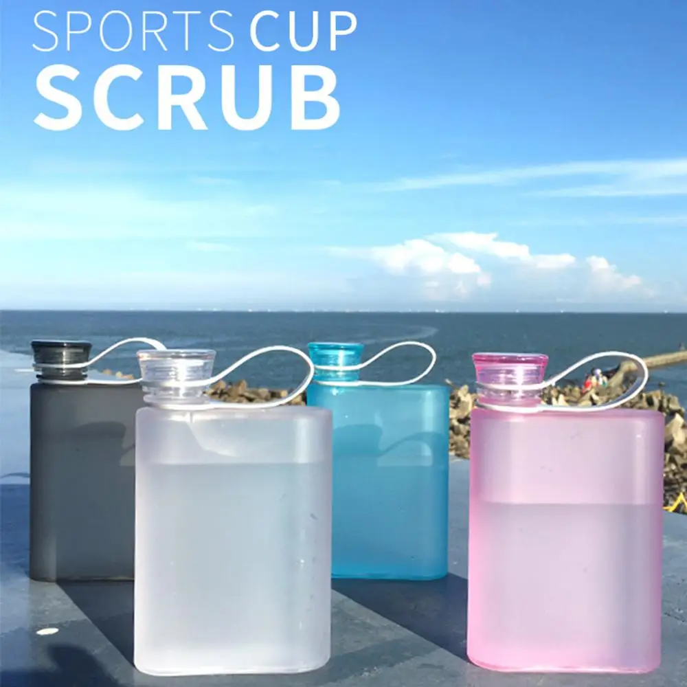 400ml Outdoor Sports Cycling Water Cup Portable Creative Student Square Kettle