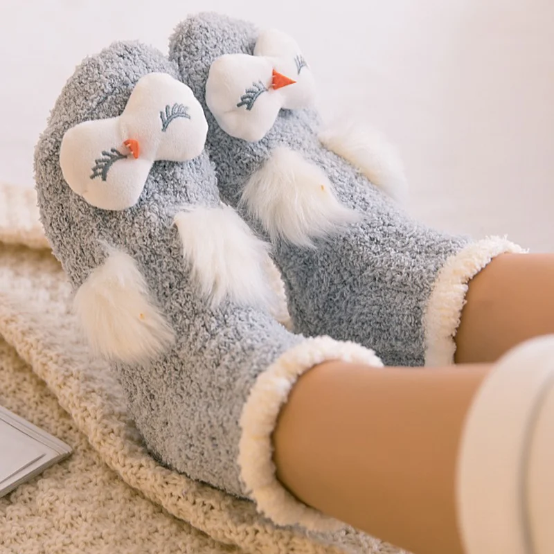 Sock Soft Lady Women Floor Bed Socks Warm Fuzzy Fluffy Cozy Thick Winter Plush
