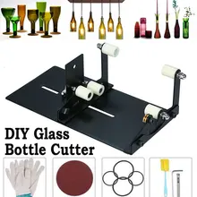 Machine de découpe de bouteilles en verre, découpeuse de bouteilles carrées et rondes, outil de coupe de bouteilles de vin avec accessoires TN99