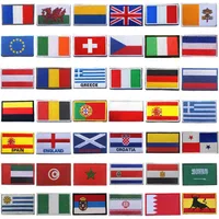 Buy 1PC 3D Embroidery Badge World Flags National Emblem Stripe Patch Armor Clothes Denim Backpack Patch Online