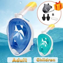 Onderwater Scuba Snorkelen Anti Fog Masker Set Duiken Volledige Gezicht Respiratoire Maskers Veilig En Waterdicht Zwemmen Apparatuur