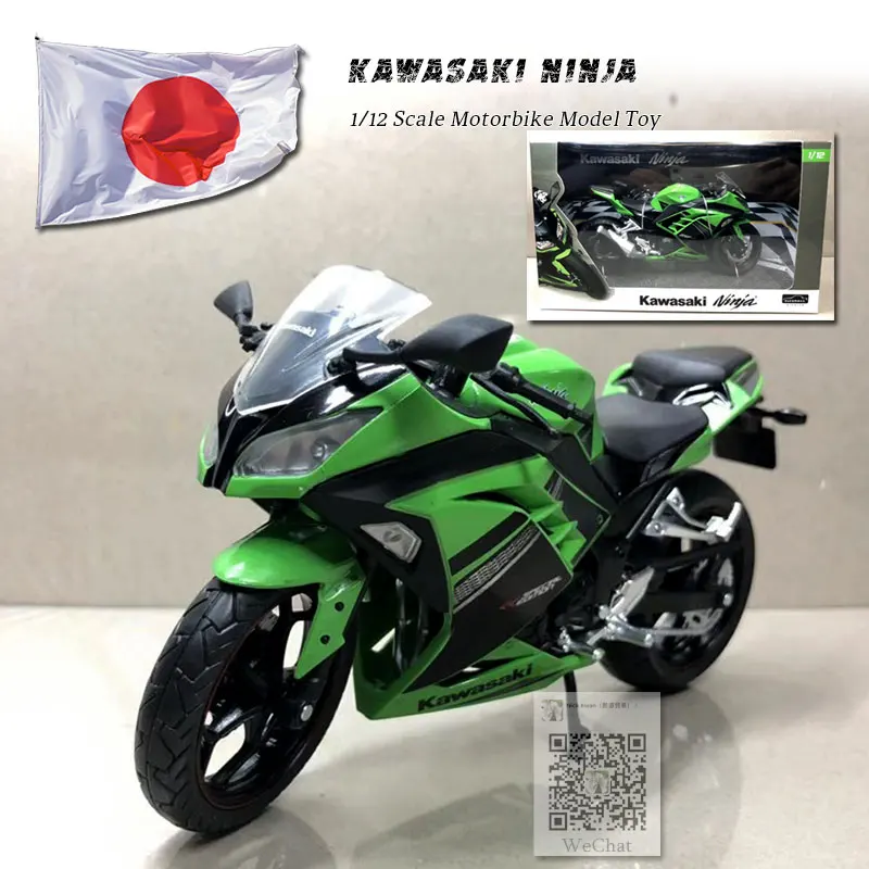 KawasaKi NiNja A JOYCITY 1/12 Scale JAPAN KAWASAKI NINJA/H2 Motorbike Diecast Metal Motorcycle Model Toy For Collection,Gift,Kids - Цвет: KawasaKi NiNja A