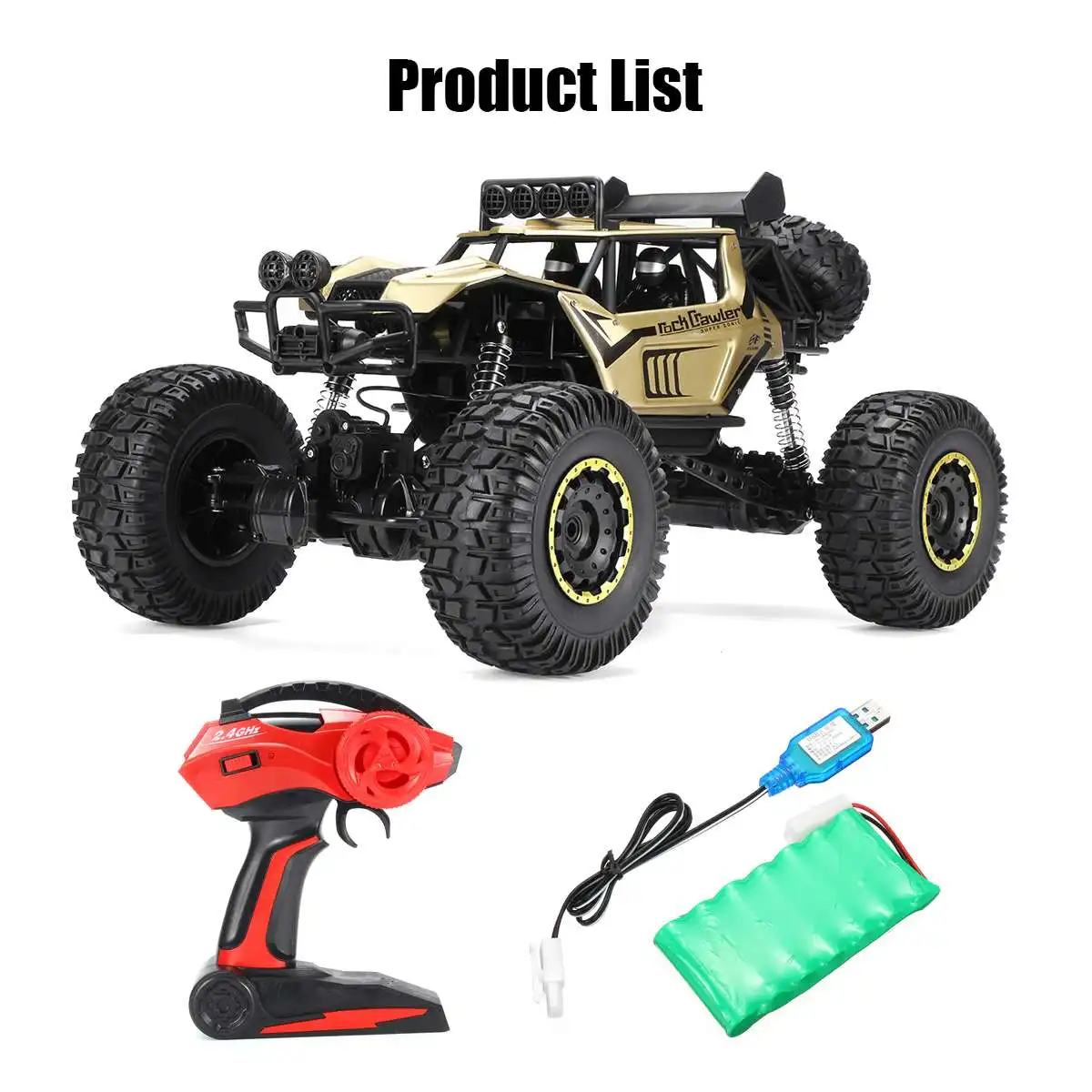 1:8 50cm RC Cars 2.4G Radio Control 4WD Off-road Electric Vehicle Monster Buggy Remote Control Car Gift Toys For Boys Children