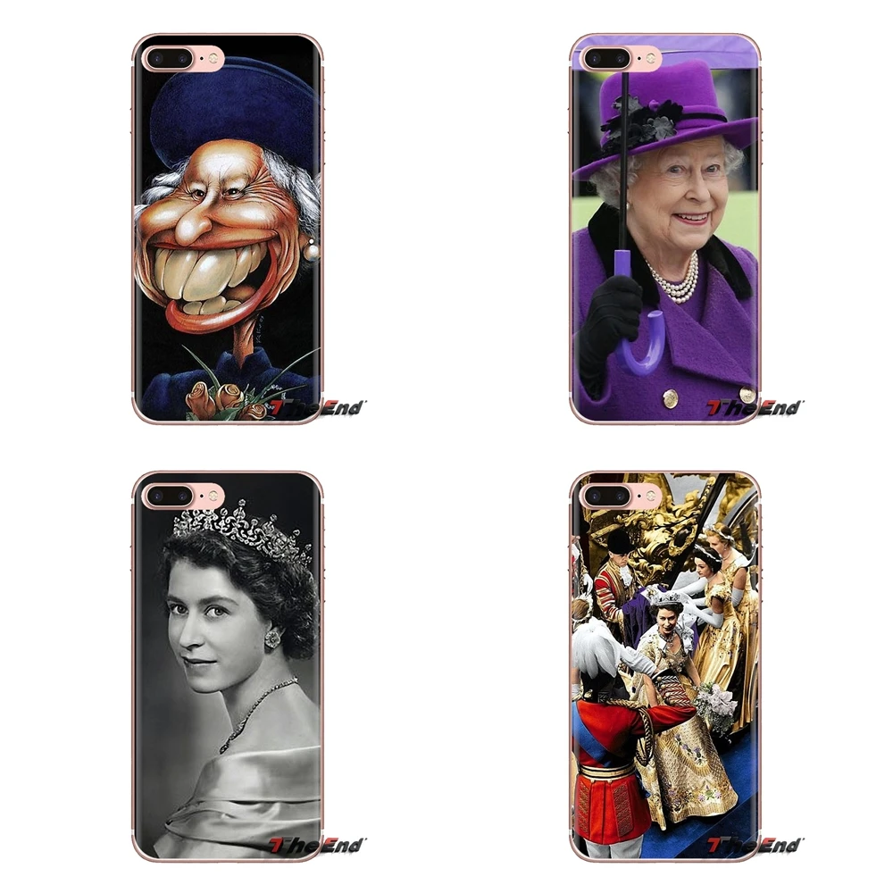 For HTC One U11 U12 X9 M7 M8 A9 M9 M10 E9 Plus Desire 630 530 626 628 816 820 830 The Queen Elizabeth II Princess TPU Skin Cover |