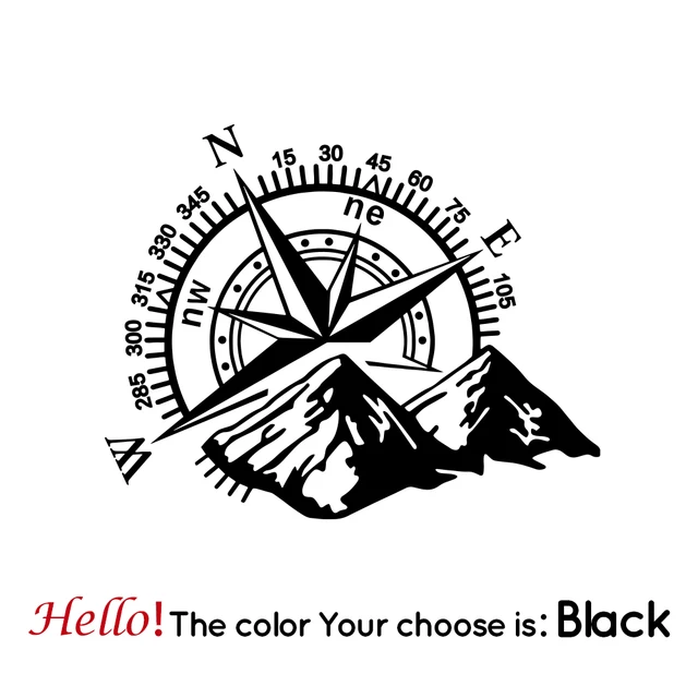 Point of Mountain Car Sticker Funny Vinyl Car-Styling Decals For Auto Window Motorcycle Decor наклейки на авто black