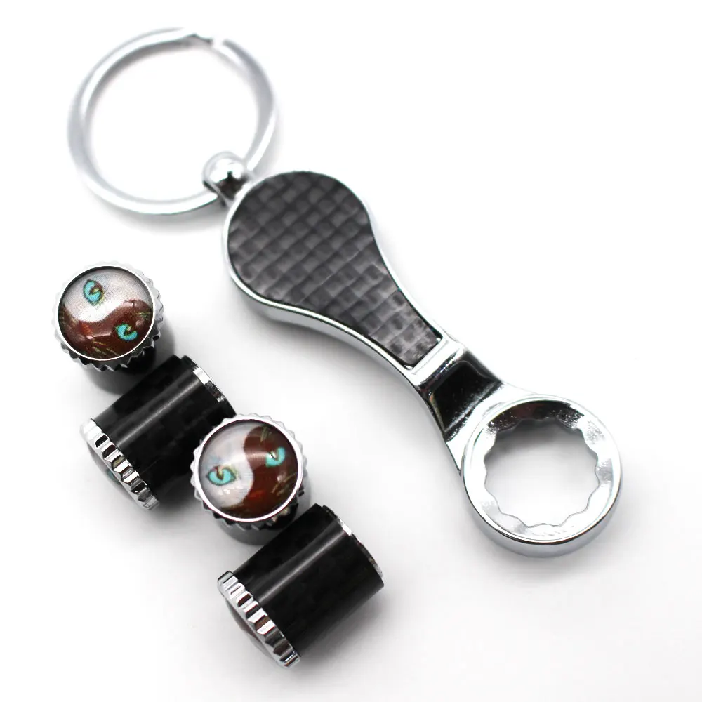 5 шт./компл. эмблема кошачий Стиль Авто колеса шины воздушный клапан колпачки с