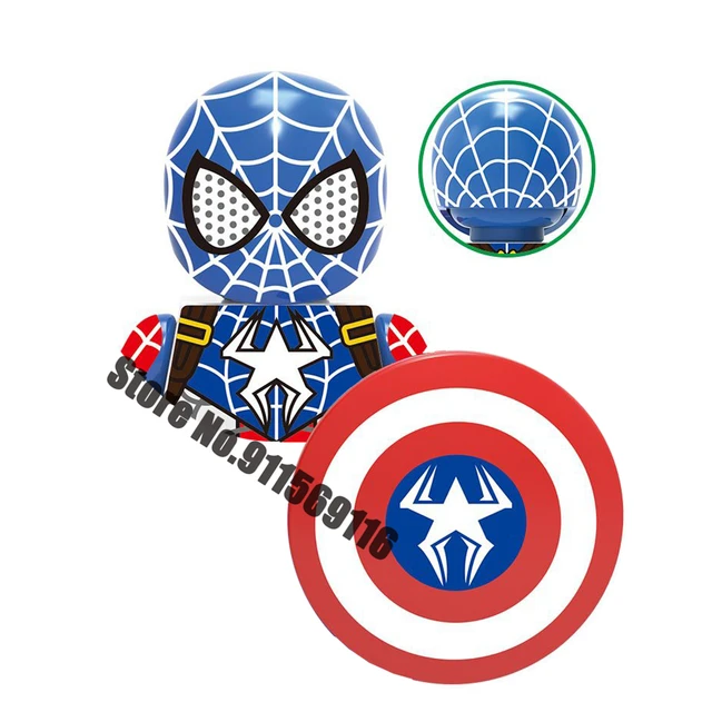 Superhero Spiderman Suit Building Blocks Bricks Mysterio Peter Parker Miles Morales Action Figures Kids Toys Christmas Gifts I-X1464