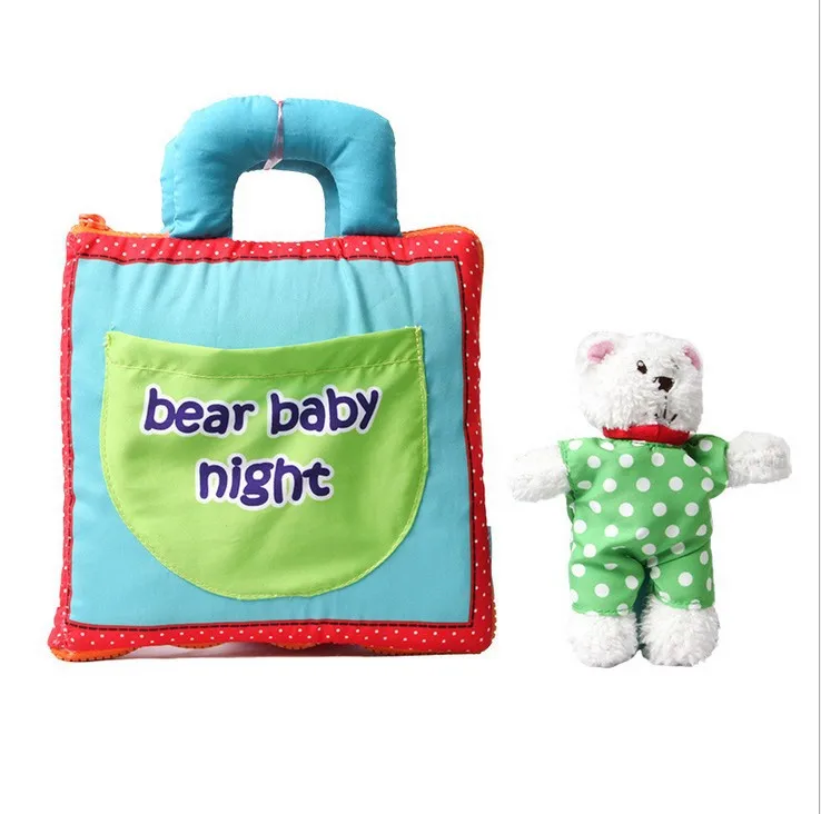 

Bear Stereo Cloth Book Bedtime Parent And Child Interactive Story Book