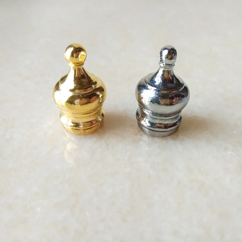 m10 gold/chrome crown nut with base screw decoration vintage lamps lighting hardware accessories