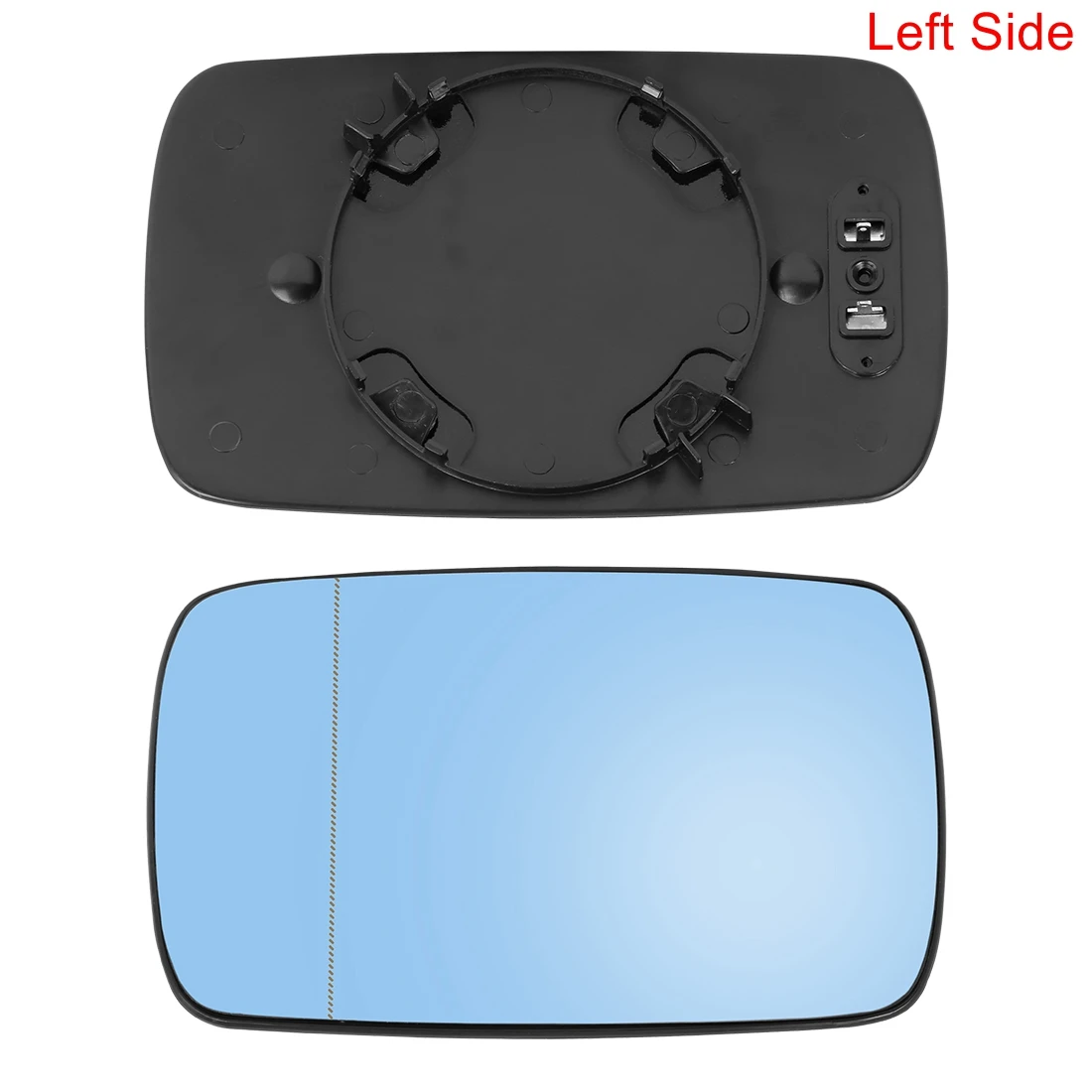 X Autohaux 1 пара боковое зеркало стекло с Опорной пластиной с подогревом для BMW E39 E46 320i 330i 325i 525i - Цвет: 1pcs Left Side