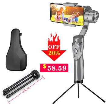 

Orsda Stabilizer Gimbal Smartphone Gopro Camera 3-Axis Handheld PTZ For Phone IPhone11XS XR X w/Focus Pull & Zoom Estabilizador