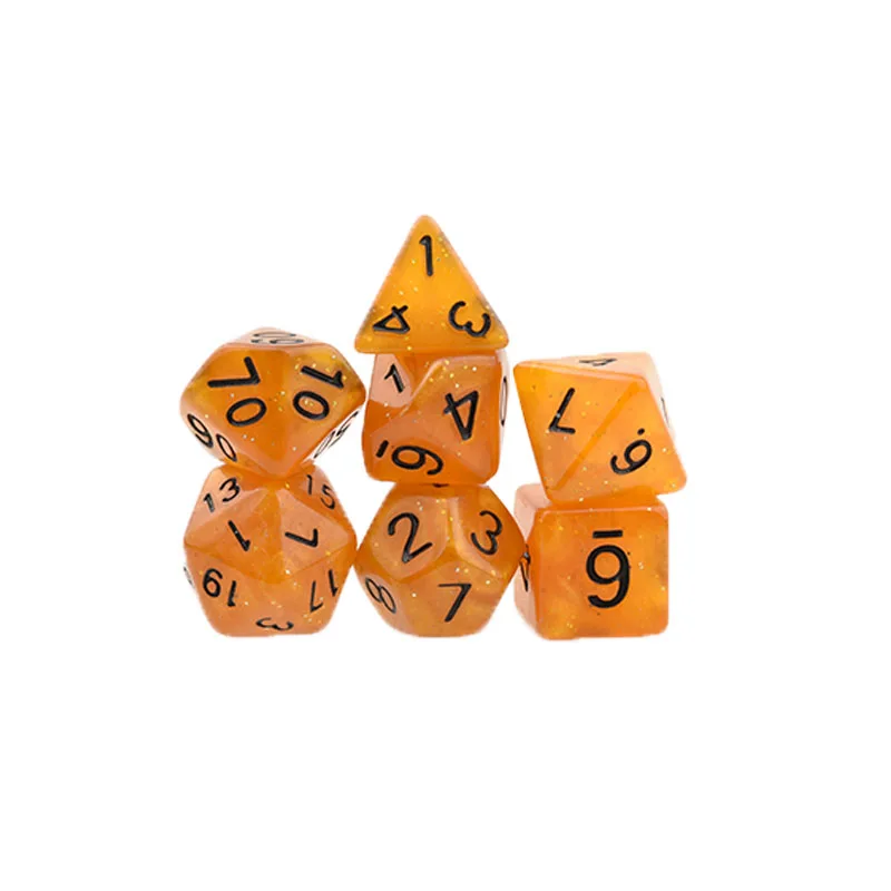 7 шт./компл. кости набор D4-D20 мульти стороны Подземелья и Драконы TRPG любовь доска игры для взрослых детей лучшие подарки игральные игрушки