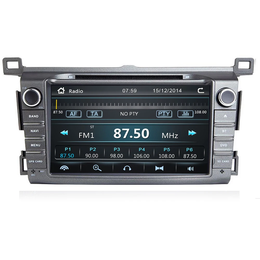Автомобильный мультимедийный dvd плеер IPS экран 8 дюймов GPS для Toyota RAV4 Rav 4 2013 2014 2015 2016