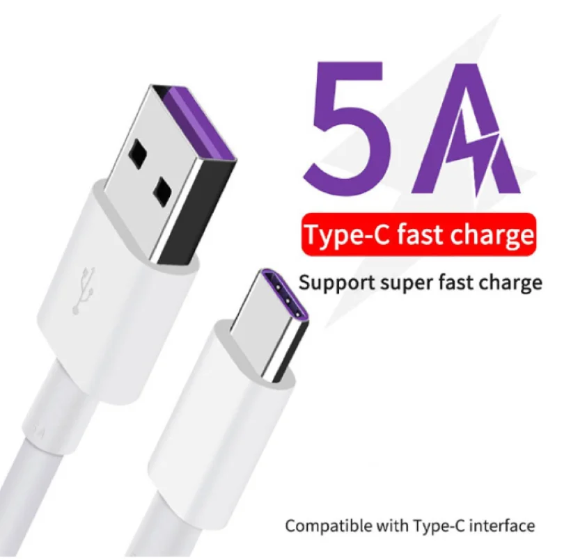 USB 5A кабель быстрого типа C P30 P20 Pro Mate 30 20 10 9 P10 Plus lite V10 3 1 Type Super Charge совместимые