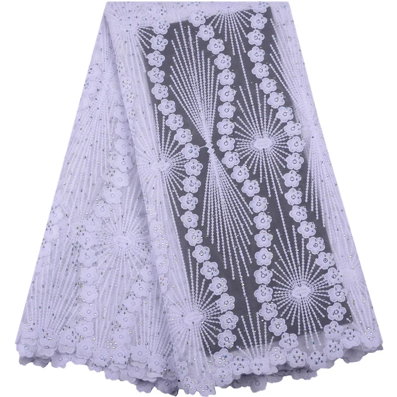 Африканская кружевная ткань французская Вышивка Тюль кружевная ткань с бисером высокое качество нигерийское кружево для женщин платье