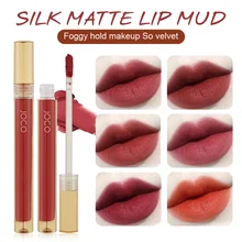 

Matte Velvet Lip Gloss Silky Lipstick Long Lasting Moisturizing Lipgloss Glaze For Party Wedding Date Daily Birthday Gift