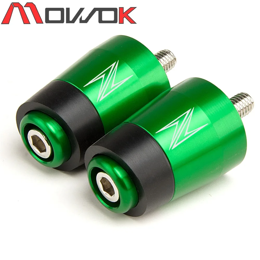 Motorcycle CNC Handle Bar Handlebar Grips Cap End handle Plugs cap For KAWASAKI Z400 Z750 Z800 Z900 Z900RS Z1000 Z1000SX