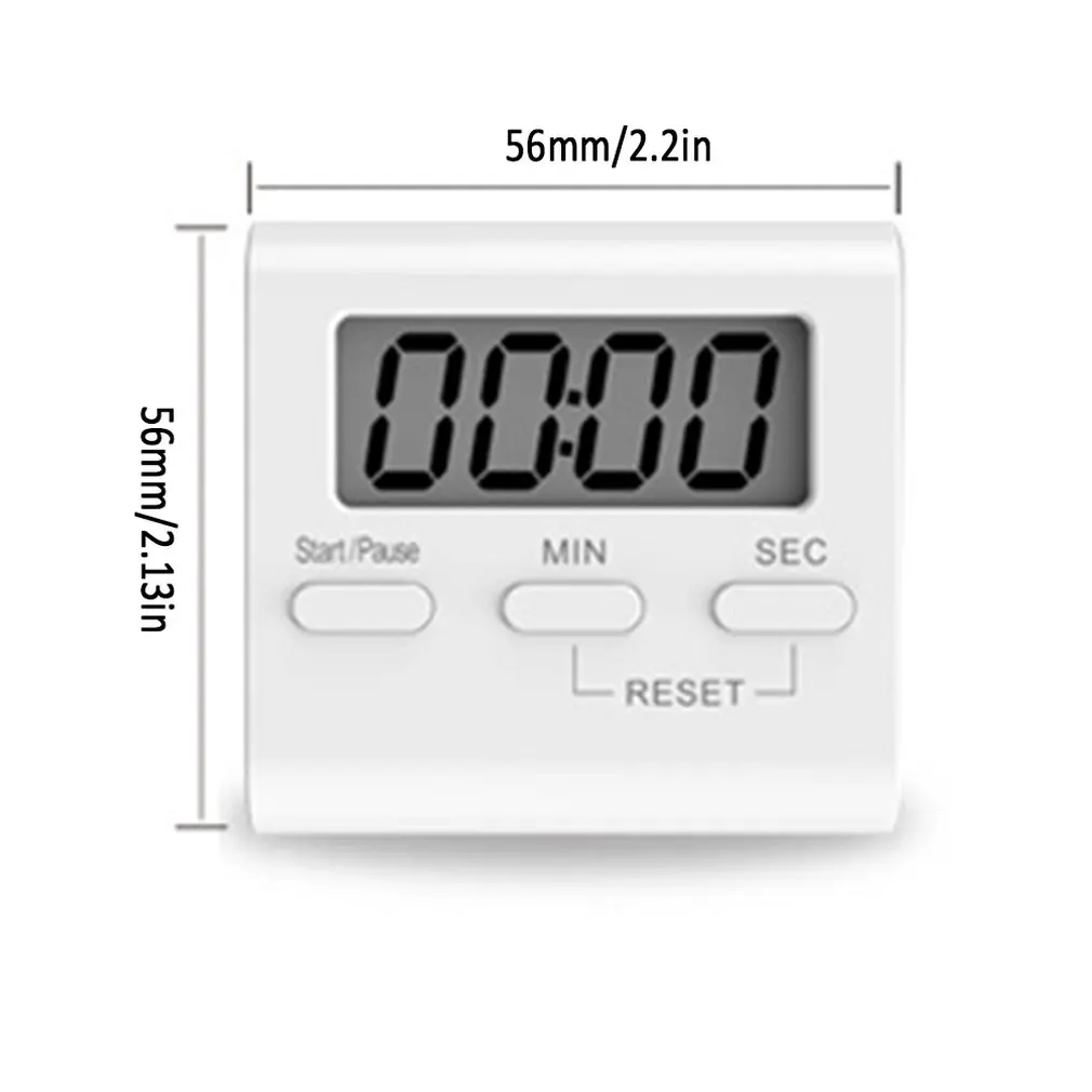 Digital Kitchen Timer Magnetic Countdown Stopwatch Timer With Loud Alarm Big Digit Back Stand Hanging Hole