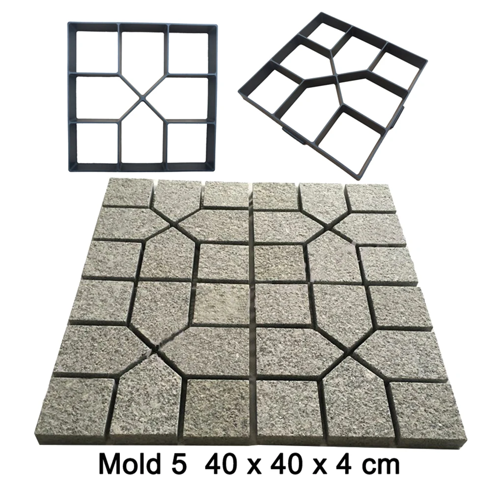 DIY Stepping Stone Block Pavement Buildings Cement Paver Path Maker Mold Garden Paving Mould DIY Stepping Stone Block Pavement Buildings Cement Paver Path Maker Mold Garden Paving Mould