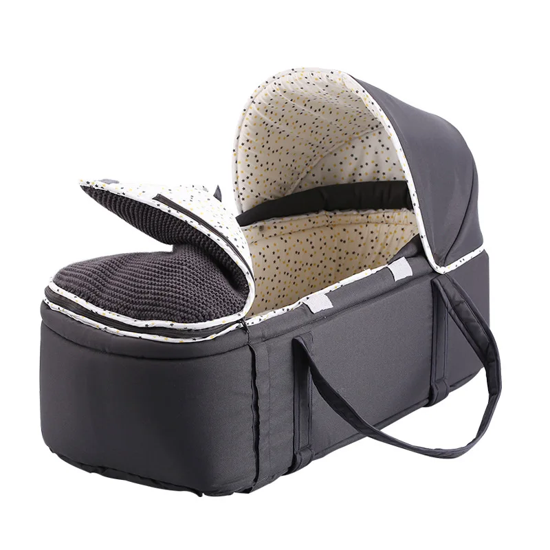

Baby Portable Bed Bag Foldable Newborn Travel Crib Carry-on Nest Bed Diaper Bag Bed for Baby 0-8M