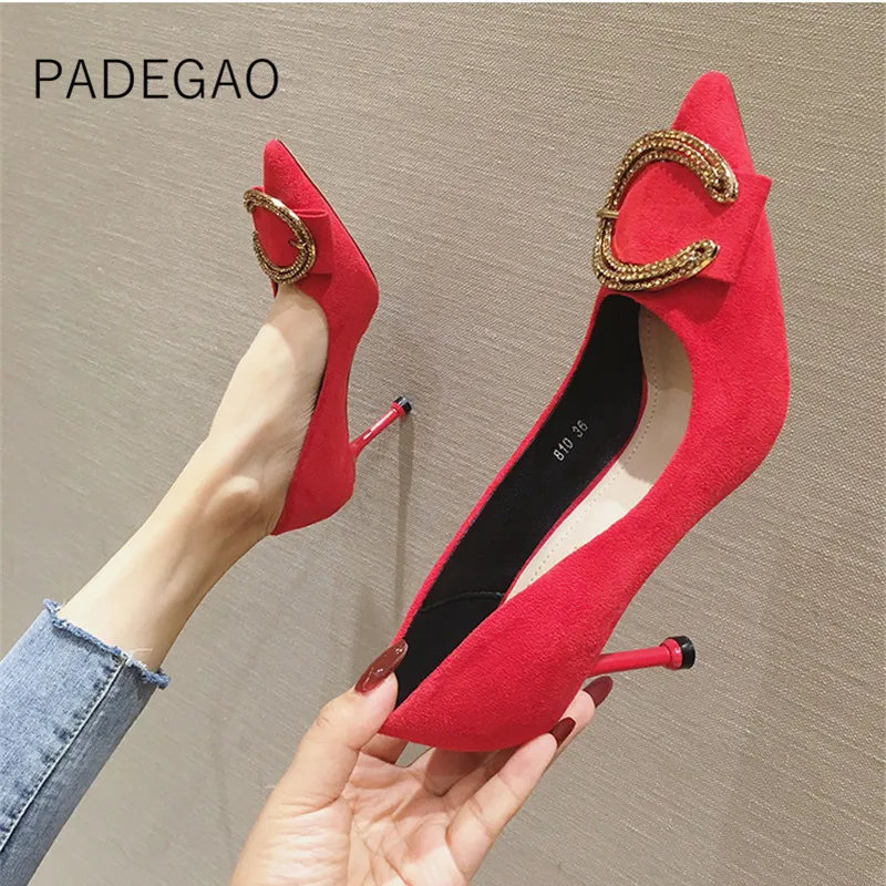 Womens Shoes High Heels Party Wedding Crystal Sexy Pumps Korean Fashion Elegant Shoes