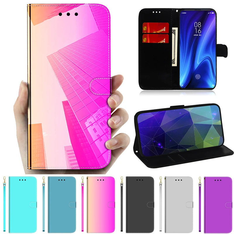 Чехол книжка для Samsung A71 A51 зеркальный чехол телефона Galaxy S20 Ultra Plus A70S A 51 71 S