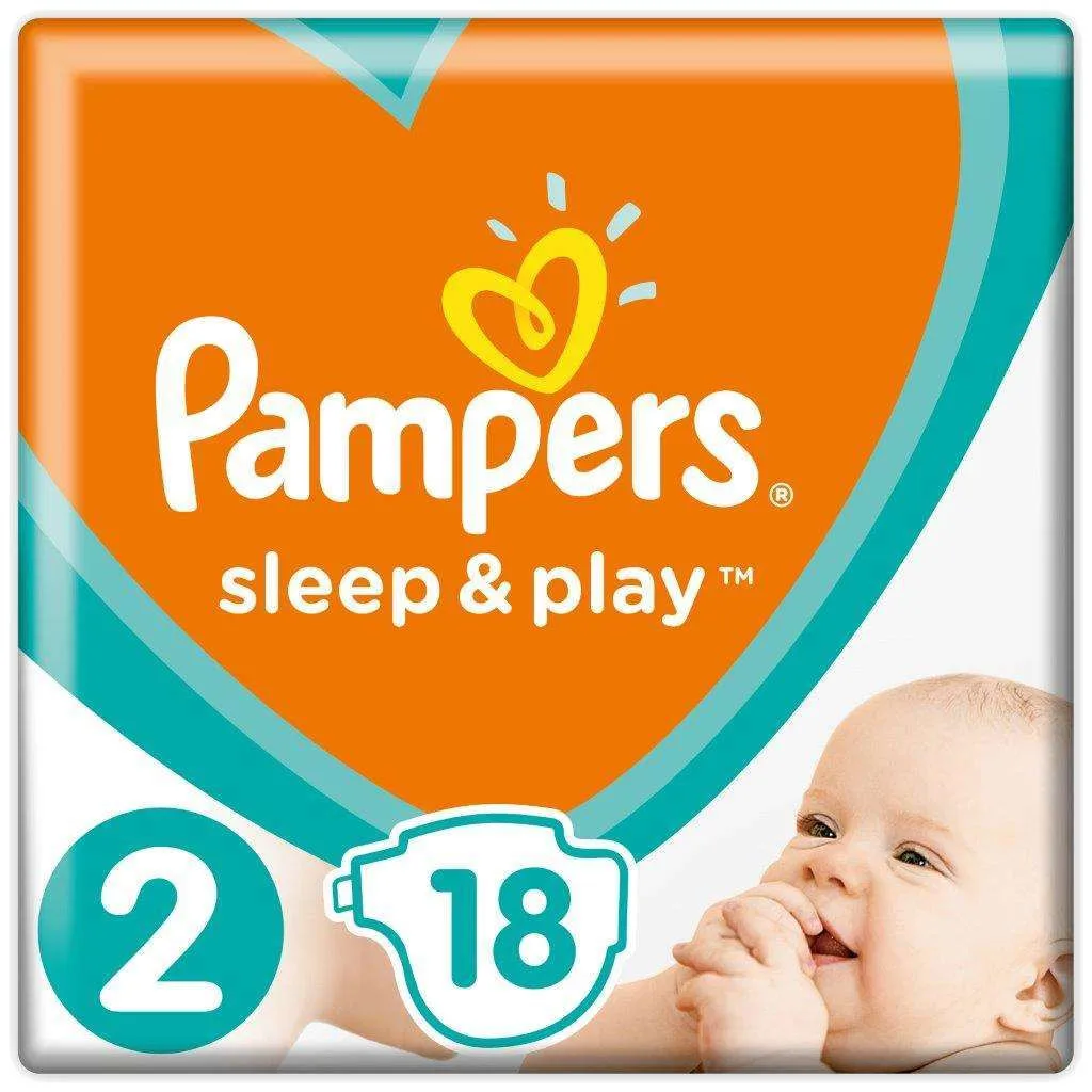 Подгузники Pampers Sleep&Play 2(3-6 кг) 18 шт