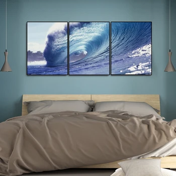 

Canvas Wall Art Seascape Painting Decorative Calligraphy Art Wall Pictures for Living Room Posters and Prints Home Decoration