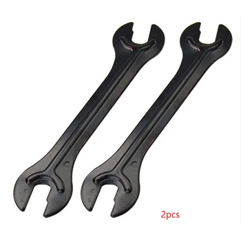 

2pcs Repair Tool Portable Fix Accesories Hub Wrench Axle Spanner Bike Flexible Cone Durable Tool Steel Head Open End Bicycle