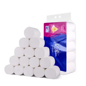

15 Rolls Paper Home Household 3 Layers Bath No Core Soft Toilet Paper