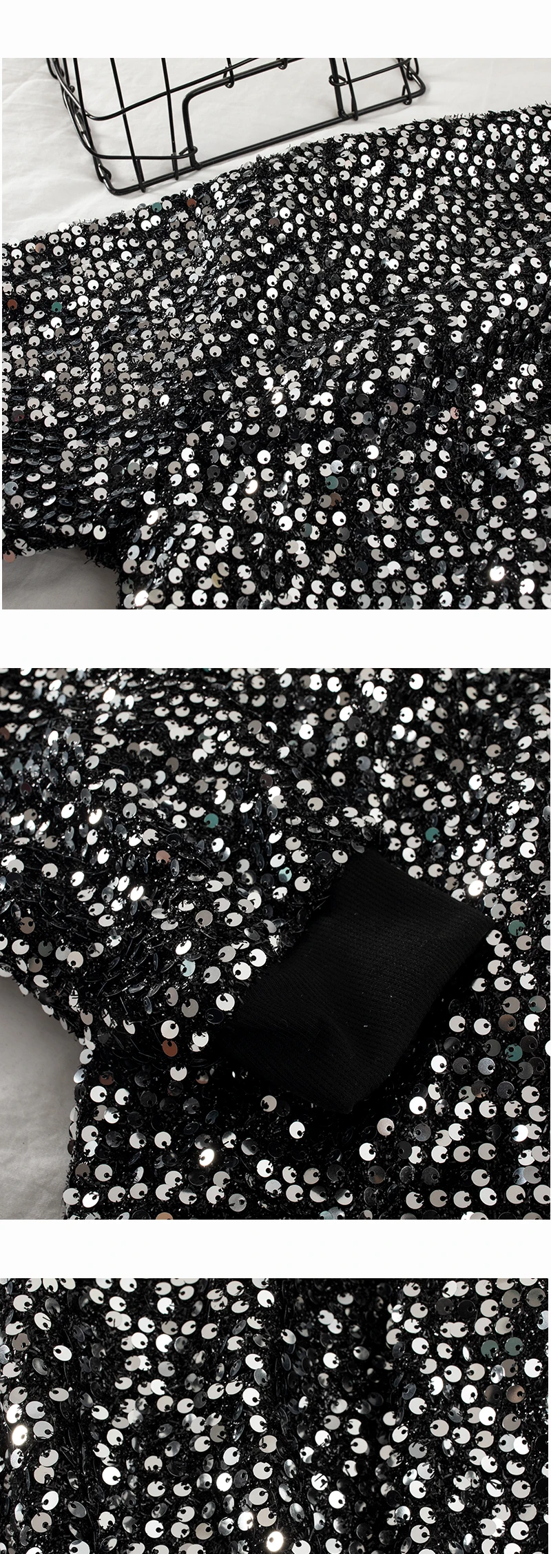 Neploe Blingbling Sequins пуловер Толстовка Осень Зима длинный рукав толстовки для женщин Корейский o-образный вырез Повседневный Топ джемпер 56735