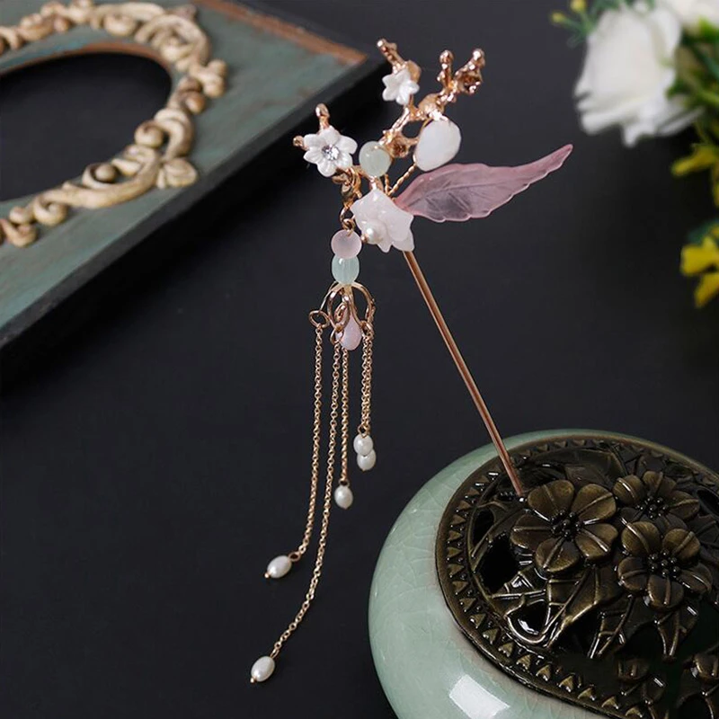 Antiquity Kanzashi china con borla, tocado, accesorios para cabello Hanfu, adornos para el cabello, Cosplay|Joyería para el cabello| - AliExpress