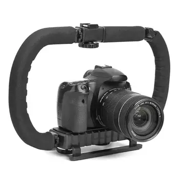 

U Shaped Holder Grip Video Handheld Stabilizer for DSLR Nikon Canon Sony Camera Foldable Steadicam for SLR/ DV cameras