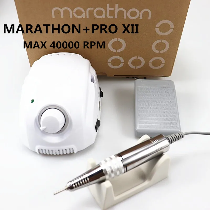 Новинка марафон-Чемпион 3 PRO XII Ручка 35K/40K электрическая дрель для ногтей мощный 210