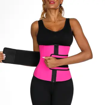 

Women Waist Trainer Belt Tummy Control Waist Cincher Trimmer Sauna Sweat Workout Girdle Slim Belly Band Sport Girdle Plus Size