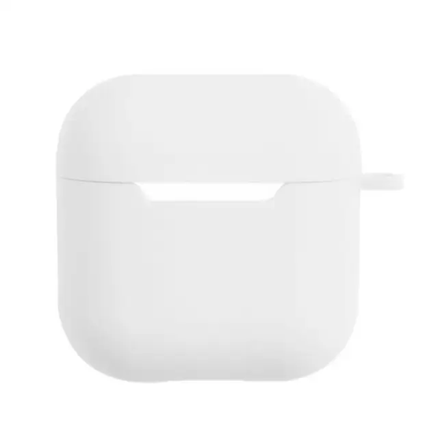 Suitable For Airpods Pro 4 Air Pods Bluetooth Wireless Earphone Shell Silicone Protective Case Cover Charging Box Bags Skin white