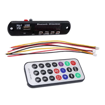 

newest Car Accessories Wireless Bluetooth 12 V MP3 WMA Decoder Board Audio ModuleB TF Radio For auto
