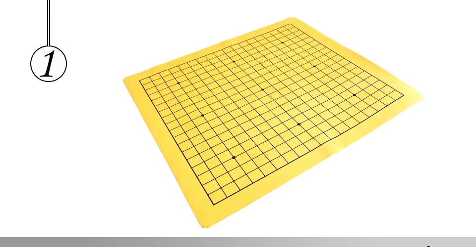 Easytoday One Side Go Game Chessboard Games Synthetic Leather Suede 19 Line Road Weiqi Chess Board High-quality (1)