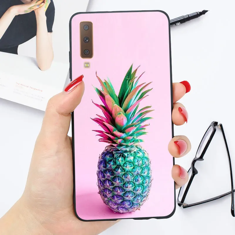 Мягкий ТПУ чехол для samsung A7 чехол силиконовый глянцевый яркий чехол для samsung Galaxy A5 A6 A8 Plus чехол - Цвет: OO21
