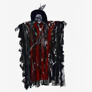 

Halloween Haunted House Secret Room Dress Up Pendant Skull Hanging Ghost Props Scene Dress Up Tricky Skull Toy