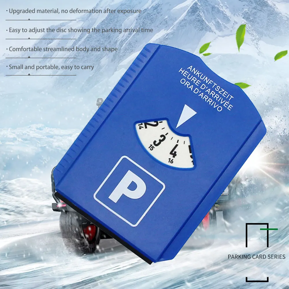 

Car Windshield Snow Shovel Time Display Disc Return Time Note Ice Scraper Car Parking Time Sign Timer Clock Snow Remover