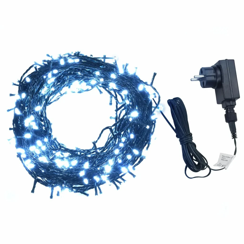 

New LED Light Unique Fairy Garland LED Ball String Lights Waterproof for Christmas Tree Wedding Home Indoor Decoration Blue 40m