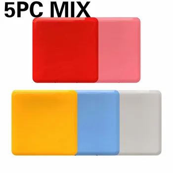 

5pcs MIX Mask Storage Box Portable Storage Organizer Reusable Face Mask Storage Case Dustproof Face Shield Holder Organization