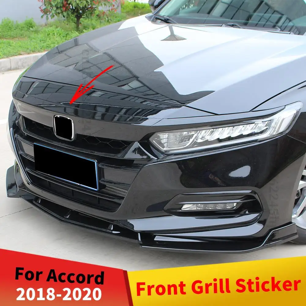 

Front Grille Racing Grill Sticker Facelift Body Kit Sport Bumper Grille Hood Mesh Exterior Part For Honda Accord 2018 2019 2020