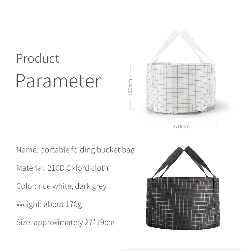 Portable Outdoor Travel Foldable Folding Camping Washbasin Basin Bucket Bowl Sink Washing Bag Water Bucket High Capacity