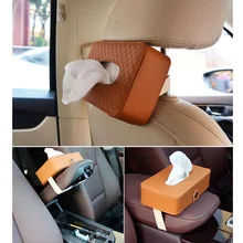 Многофункциональный Кожаный Автомобильный держатель коробки для салфеток насосный лоток стул задний ремень коробка-держатель для салфеток бумажный контейнер Авто Стайлинг