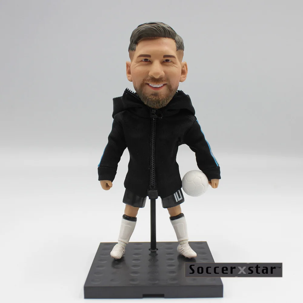 12 см Высота смолы куклы Lionel Mei 5in Смола Фигурка DIY игрушки с курткой Джерси - Цвет: Messi ARG Smiley