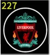 2PCS Welcome Logo Light For Liga BBVA Team La Liga Spanish League Team NBA team Logo Led Car Door - Испускаемый цвет: FOR Liverpool